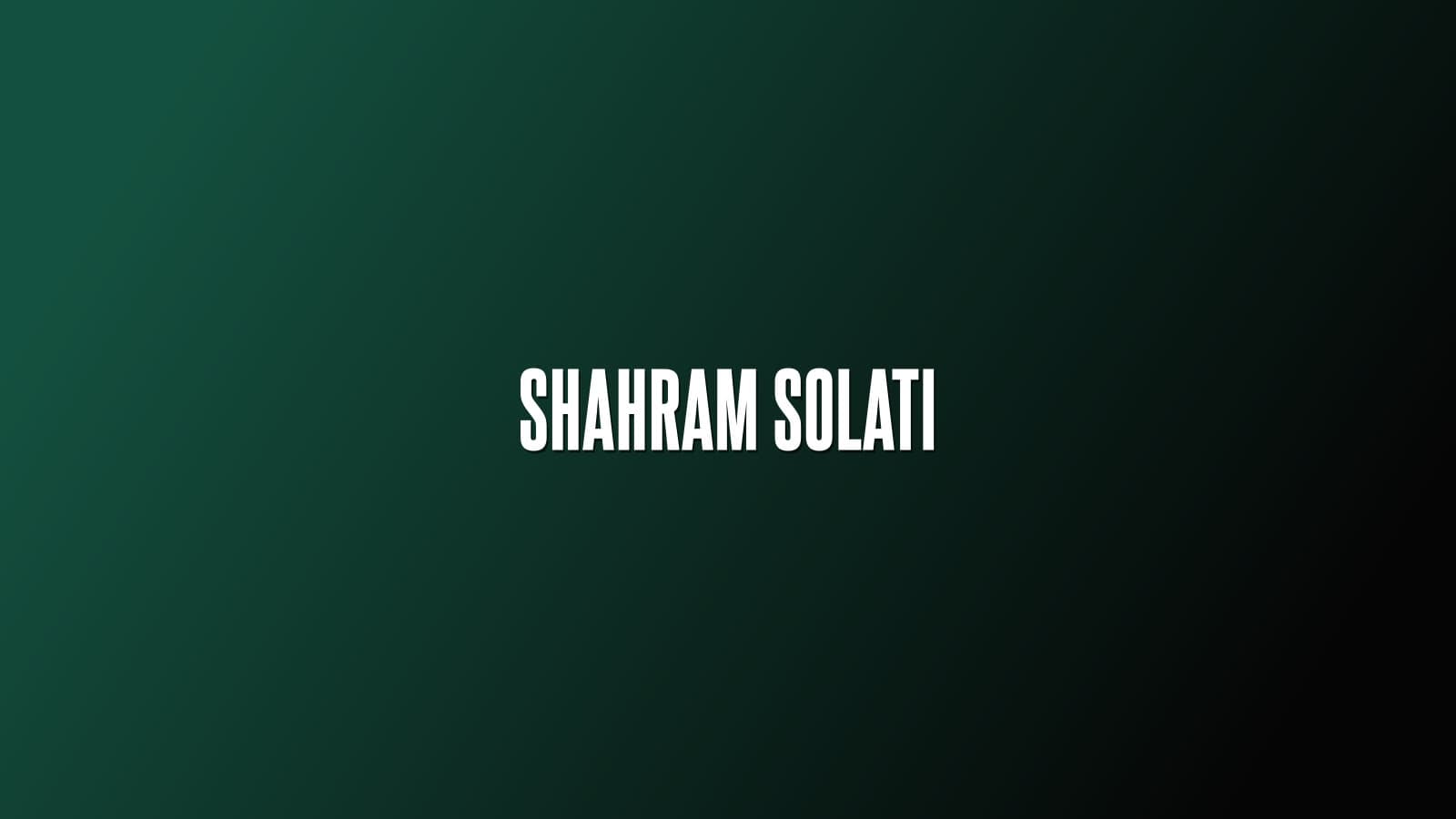 Shahram Solati