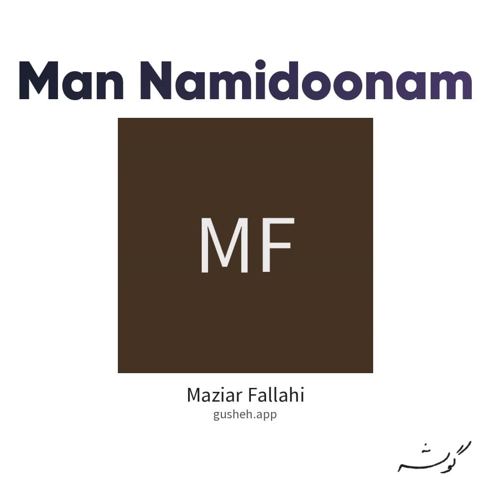 من نمیدونم