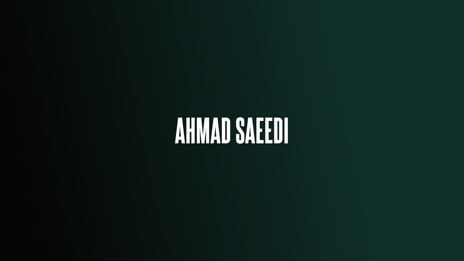 Ahmad Saeedi