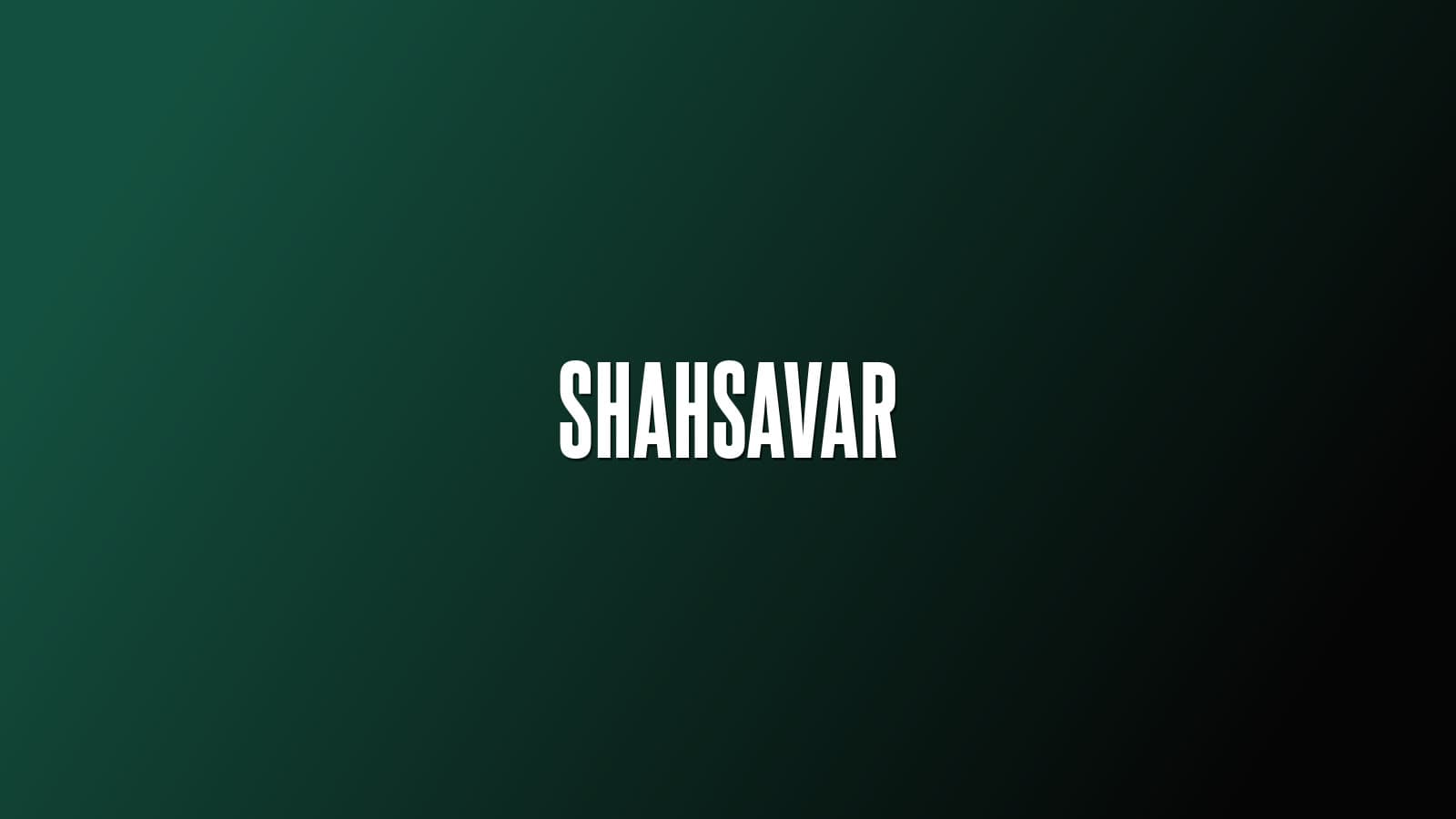 Shahsavar