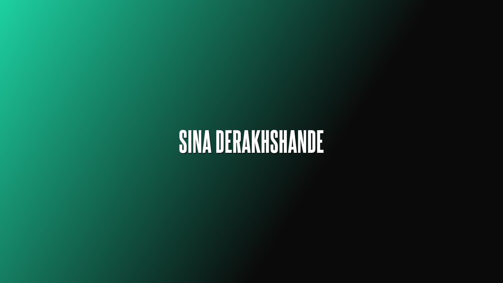Sina Derakhshande