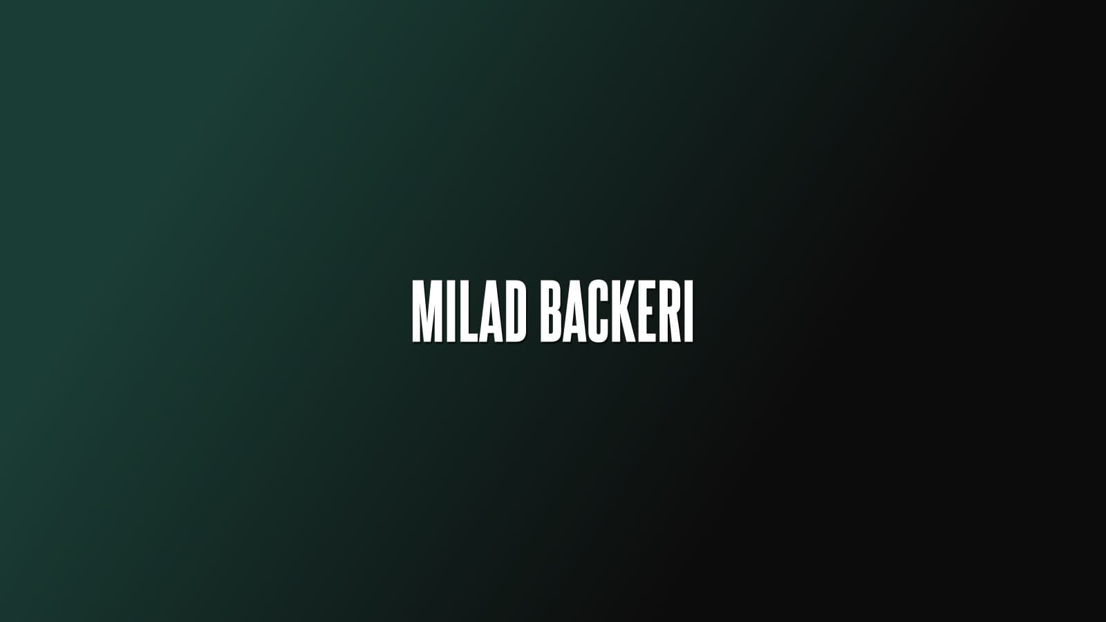 Milad Backeri