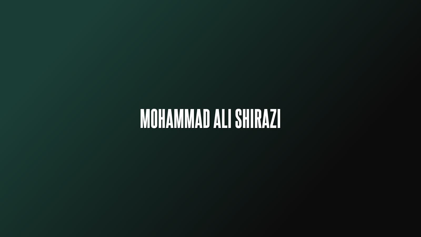 Mohammad Ali Shirazi