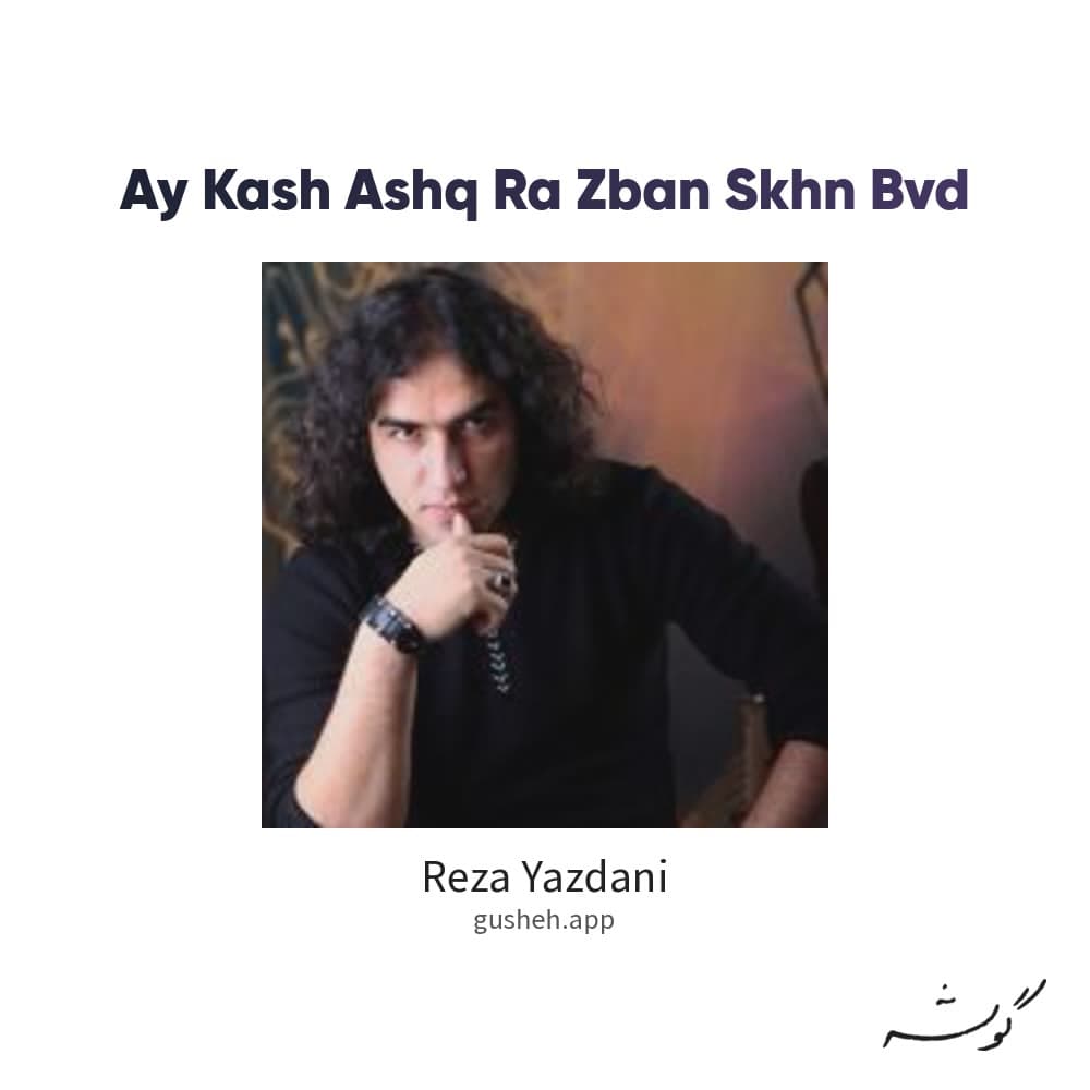 ای کاش عشق را زبان سخن بود