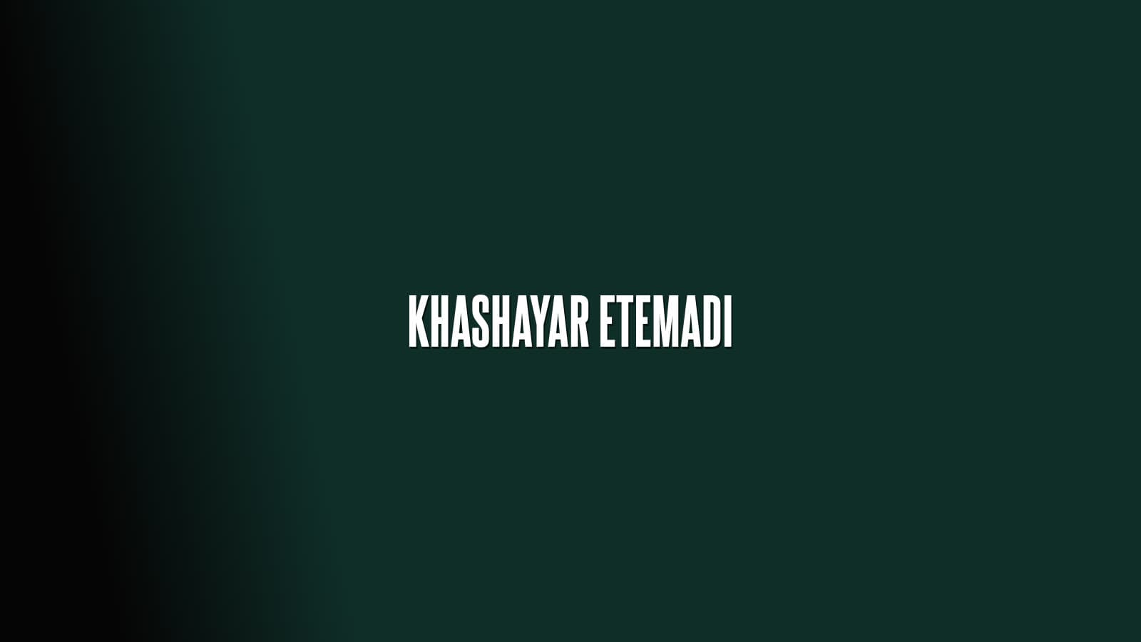 Khashayar E'temadi